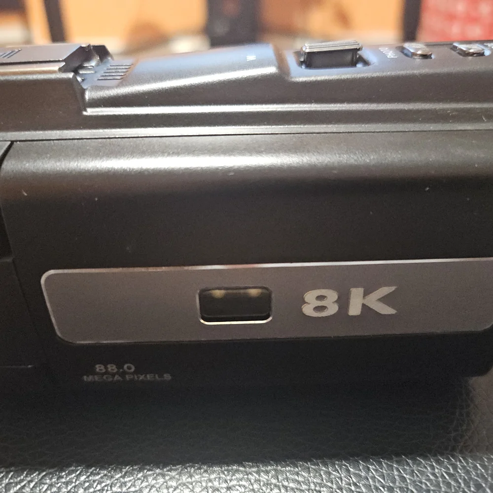 Compact Black Video Camcorder